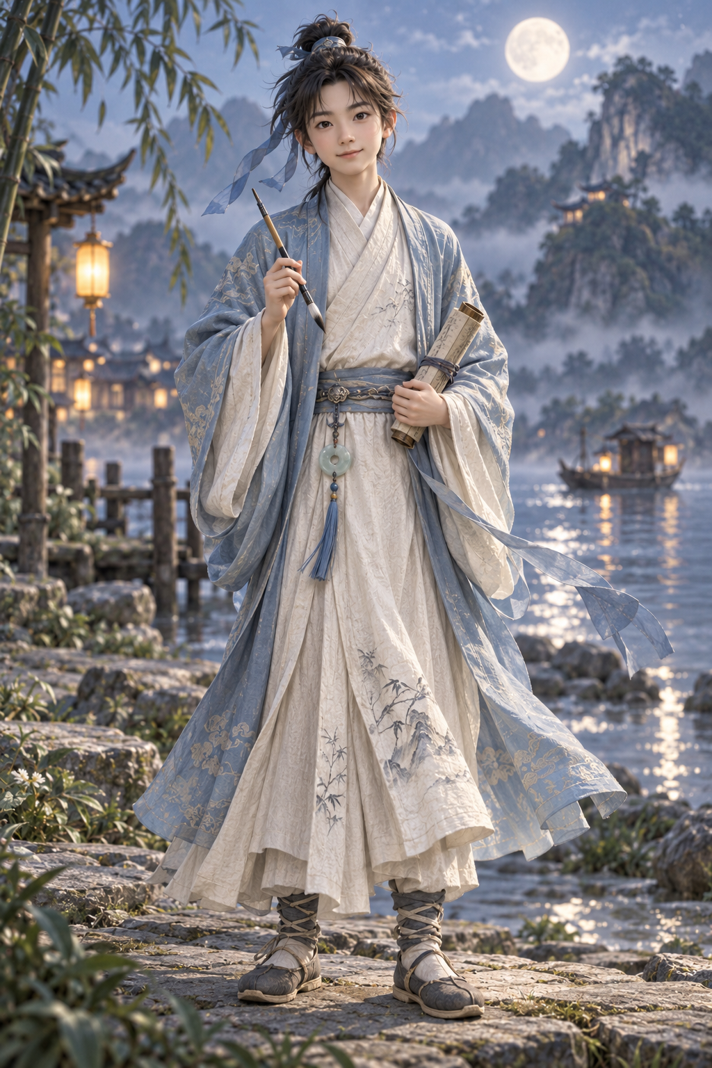 李白 3D Q版知识伙伴